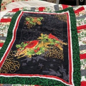 Handmade Christmas themed quilt